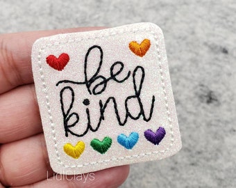 Be Kind Felties | Rainbow Felties | Set of 4 or 8 Felties | Uncut Felties