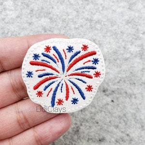 July 4th Felties| Fireworks Felties | Americana Felties | Patriotic Felties | Vinyl Felties (Uncut)