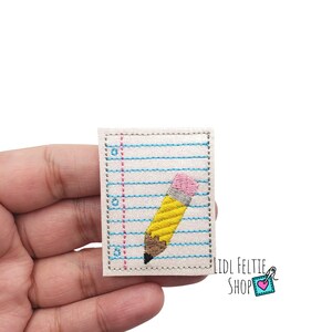 Back to School Felties,  Paper Felties, Pencil Felties, Vinyl Felties