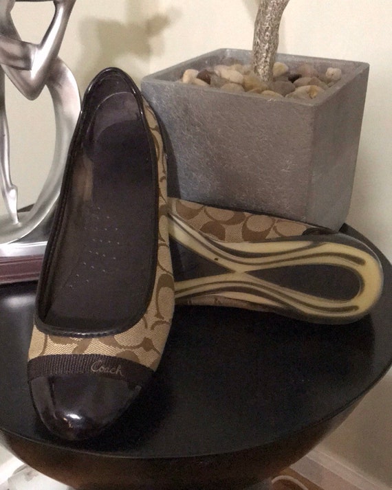 Coach Flats Etsy