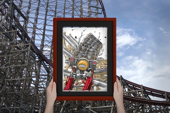Steel Vengeance Inspired Artwork - A5 Art Print - Rollercoaster