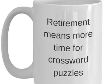 Crossword Puzzle Mug Etsy