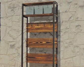 Entryway Bench With Coat Rack Etsy