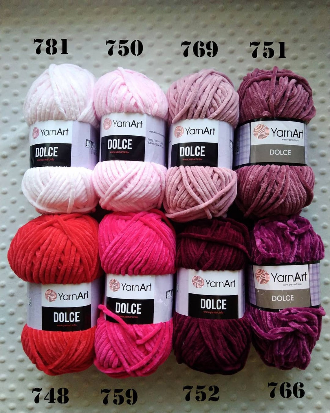 Yarn YARNART DOLCE Yarn Velour Yarn Plush Yarn Bulky Yarn Etsy