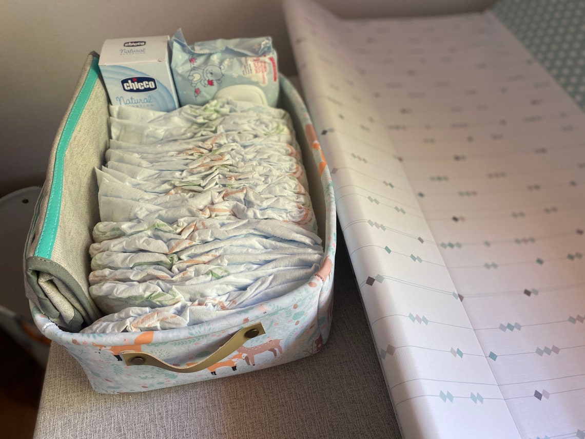 Nappy organizer Accessory box for babies babies organizer Etsy