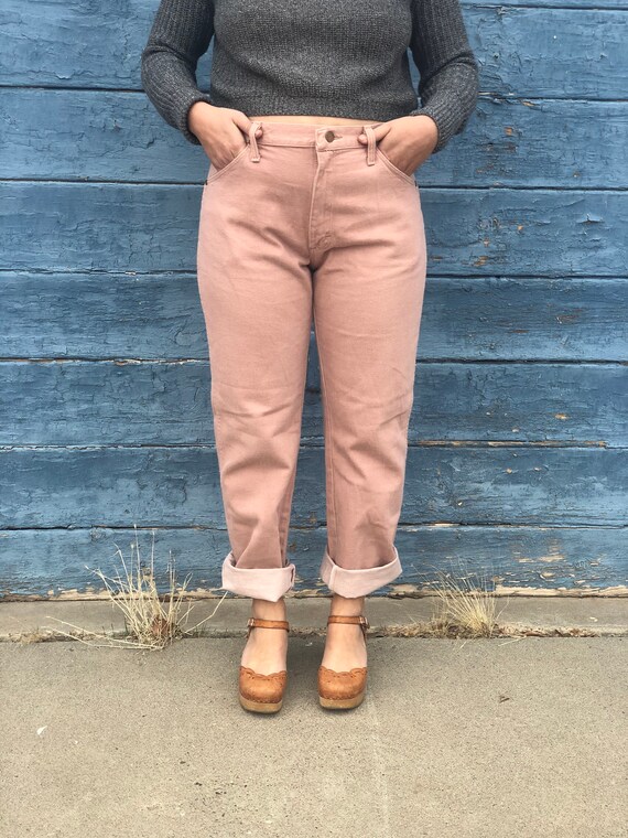 Light Pink High Waisted Wranglers