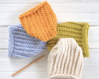 Modello Beanie per bambini - Cappello per bambini all'uncinetto - Modello per cappelli facili - Modello per cappelli per neonati - Cappello per bambini fai da te - Cappello per neonati con germogli invernali