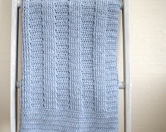 Modello all'uncinetto - Modello afgano all'uncinetto - Modello per coperta per bambini all'uncinetto - Modello per nuova neonata - Regalo per doccia fai da te - Siepe di bacche