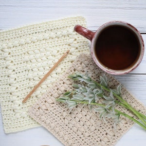 Crochet Pattern DIY Washcloth Crochet Dishcloth Pattern Cottage Life image 2