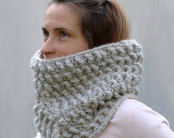 Modello a cappuccio / Modello sciarpa a cappuccio da donna / Modello a uncinetto per sciarpa all'uncinetto / Cappuccio fai da te / Regalo fai da te per le donne - Modello a cappuccio Chrysalis all'uncinetto