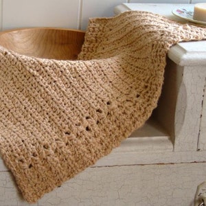 Crochet Pattern - Hand Towel Pattern - Crochet Dishcloth Pattern - River&#39;s Edge P116