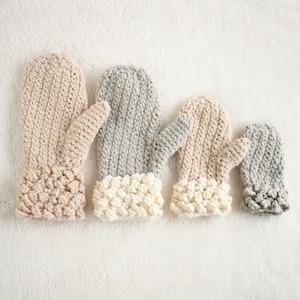 Crochet Pattern / Crochet Mitten Pattern / DIY Mittens for Child and Adult / Winter Spun Mittens by Golden Strand Studio P-WinterSpun image 1