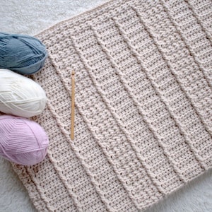 Baby Blanket Crochet Pattern Baby Afghan Pattern DIY Crochet Blanket Pattern New Baby Blanket DIY Gift for Newborn - January Snuggles P128