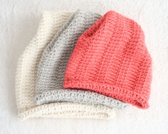 Cappello invernale fai-da-te - Modello di cappello - Modello di berretto all'uncinetto - Modello di cappello all'uncinetto per bambini - Cappello di Natale fai-da-te - Cappello con stemma di collina