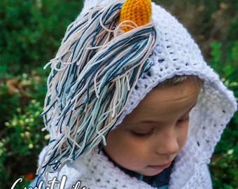 Ribbed Unicorn Cowl Crochet Pattern | Kids Crochet Unicorn Cowl Pattern | Adult Crochet Unicorn Cowl Pattern