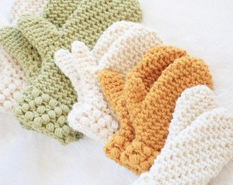 Mitten Pattern / Toddler Winter Mittens Crochet Pattern / DIY Mittens / Gathered Buds Mittens by Golden Strand Studio - P-GBMittens