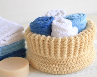 Crochet Pattern - DIY Basket - Crochet Basket Pattern - Crochet Soft Basket - North Cove Basket