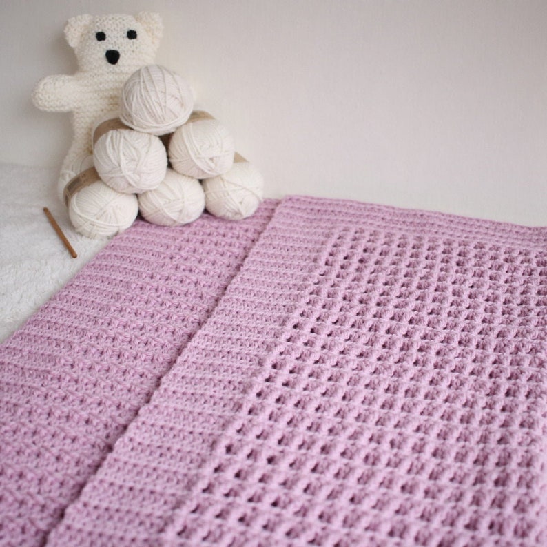Crochet Pattern Nestlen Baby Blanket Pattern / Afghan Pattern / DIY Shower Gift by Golden Strand Studio P-Nestlen image 2