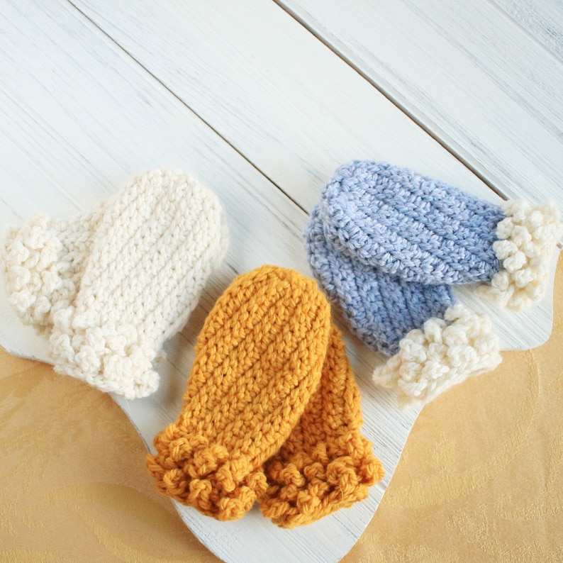 Crochet Pattern / Crochet Mitten Pattern / DIY Mittens for Child and Adult / Winter Spun Mittens by Golden Strand Studio P-WinterSpun image 3