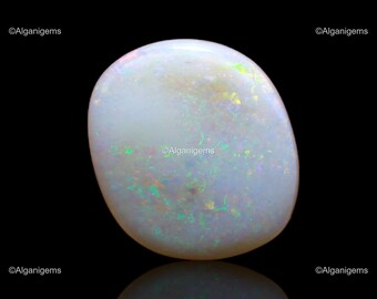 5.60 Cts Fire Opal Gemstone, Opal Cabochon, Natural Oval Multicolor Opal Loose Stone 17x12x4 mm
