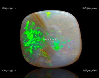 Natural Fire Opal / 11.20 Cts Multicolor Gemstone/ Oval Cabochon Opal Stone/ Making For Jewelry 17x13x5 mm