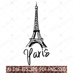 Tour Eiffel Svg, Paris Svg Png, France Svg Png, fichier de coupe Cricut, voyage Svg png, Français ville Svg Png, Clipart Tour Eiffel, monument Svg