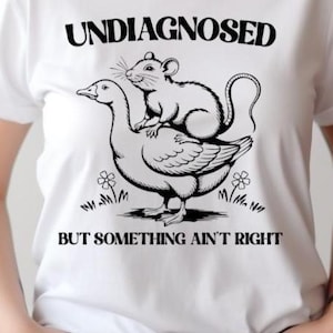 Niet gediagnosticeerd, maar er klopt iets niet Png Svg, geestelijke gezondheid Png Svg, Rat Goose, grappige Png Svg, zelfliefde Svg png, vintage png-svg,
