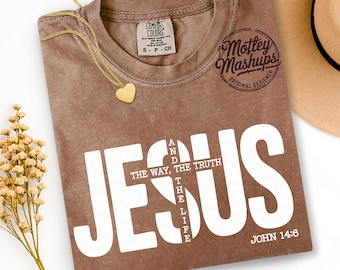 Jesus John 14:6 SVG PNG, Christian Bible Verse (Digital Download)