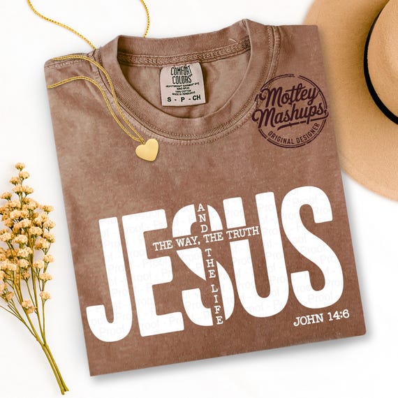 Jesus John 14:6 SVG PNG, Christian Bible Verse (Digital Download)