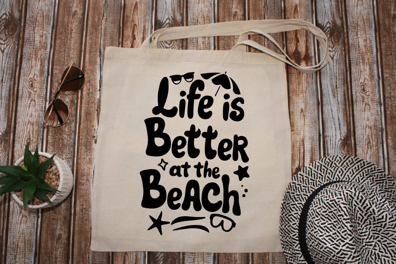 Beach Life SVG Cut File, Life is Better at the Beach SVG, Beach Quote ...