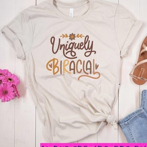 Biracial gemengd ras Svg Png, empowerment van vrouwen, Cricut Cut bestand, Halfie, multiculturele Svg, gemengd meisje magie, Kids Shirt Svg, Sex tussen verschillendre rassen