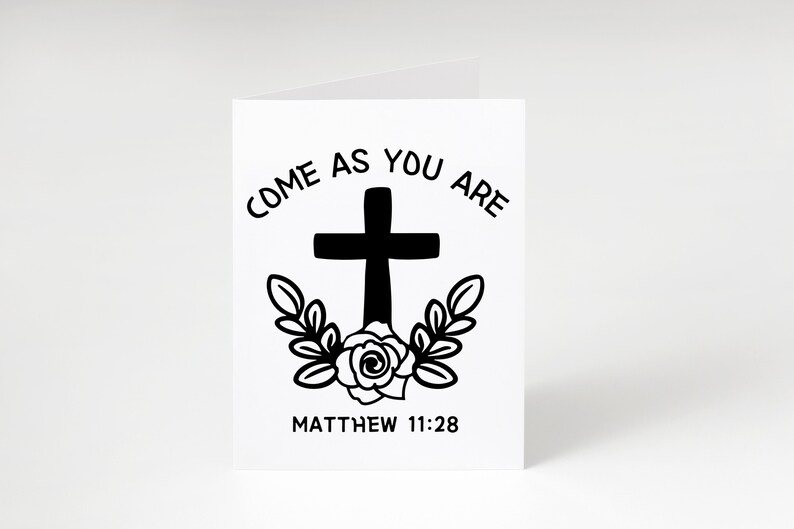 Come as You Are Bible Verse Svg, Rose Svg, Flower and Cross Svg