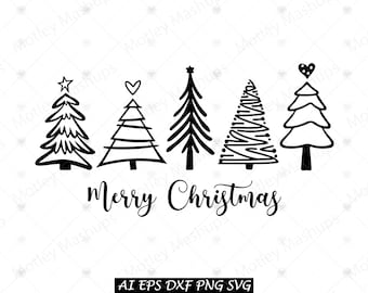 Merry Christmas Tree Svg Christmas Svg Png, Christmas Saying Svg, Xmas Svg, Holiday Svg, Winter Svg, Christmas Shirt Svg Png