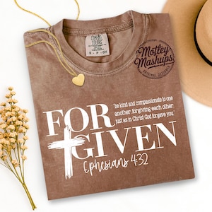 Forgiven Ephesians 4:32 Christian T-Shirt Design (PNG)