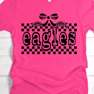 Eagles Coquette Mascot Png, Spirit Wear Png, Team Png, School Team Png, School Mascot Eagles, Trendy Mascot Png, Mascot Name Shirt,