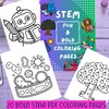 Printable Science Coloring Pages for Kids – STEM Activity Bundle ...
