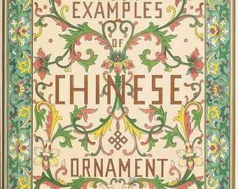 Voorbeelden van Chinees ornament PDF BOEK Patroonontwerpreferentie 1867 Oud boek Direct downloaden
