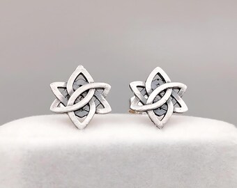 Heritage - Orecchini pendenti in argento Sterling, con motivo nodo
