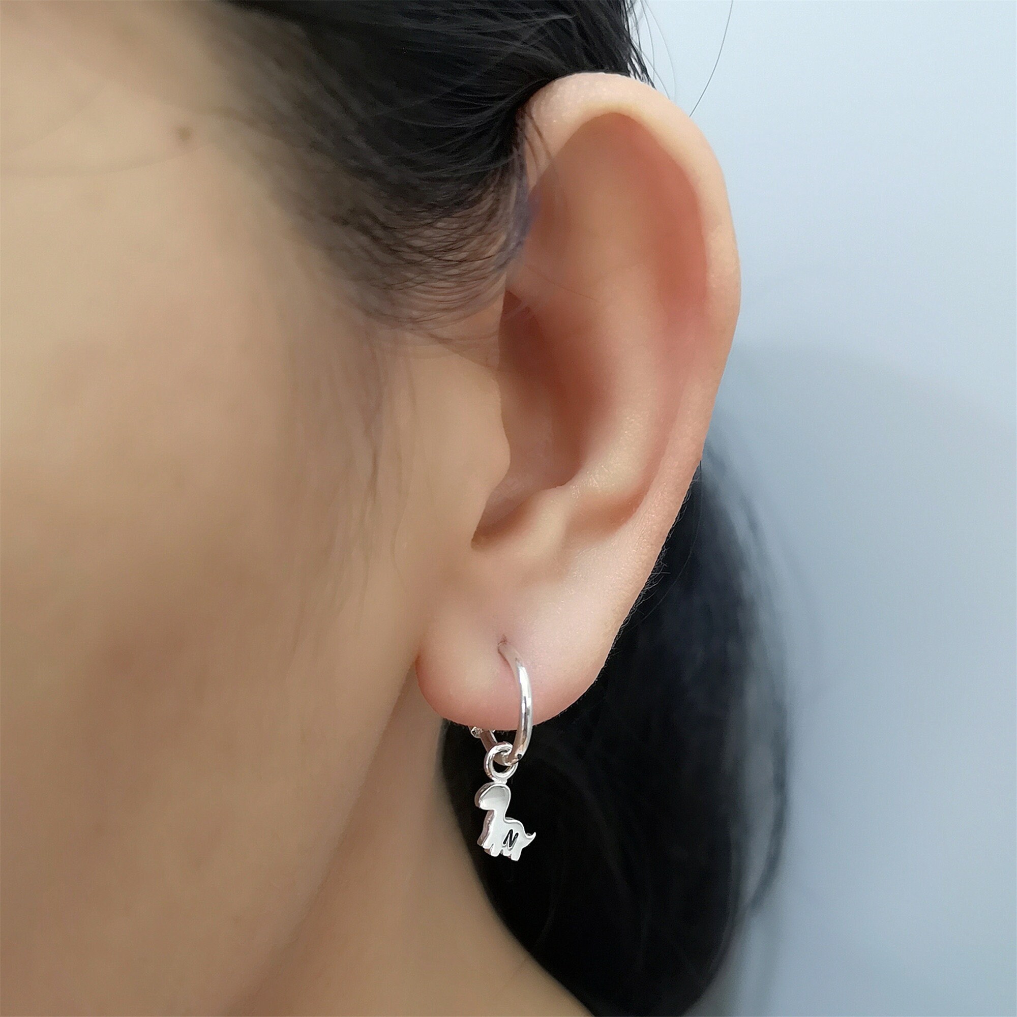 HM　イヤリング　シルバー　恐竜　ブラキオサウルス? HM イヤリング シルバー 恐竜 ブラキオサウルス? M109665