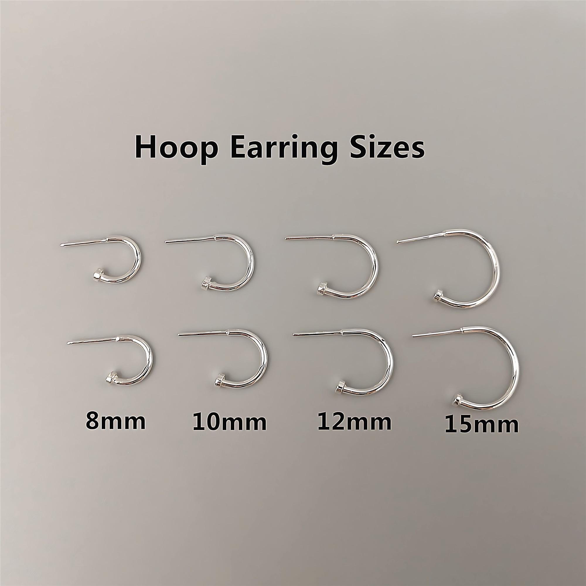 Bunny Hoop Earrings Sterling Silver, Gold • Free Engraving • Sleek or Satin  Finish • Multi-hoop Sizes • Personalized Animal Jewelry - Etsy