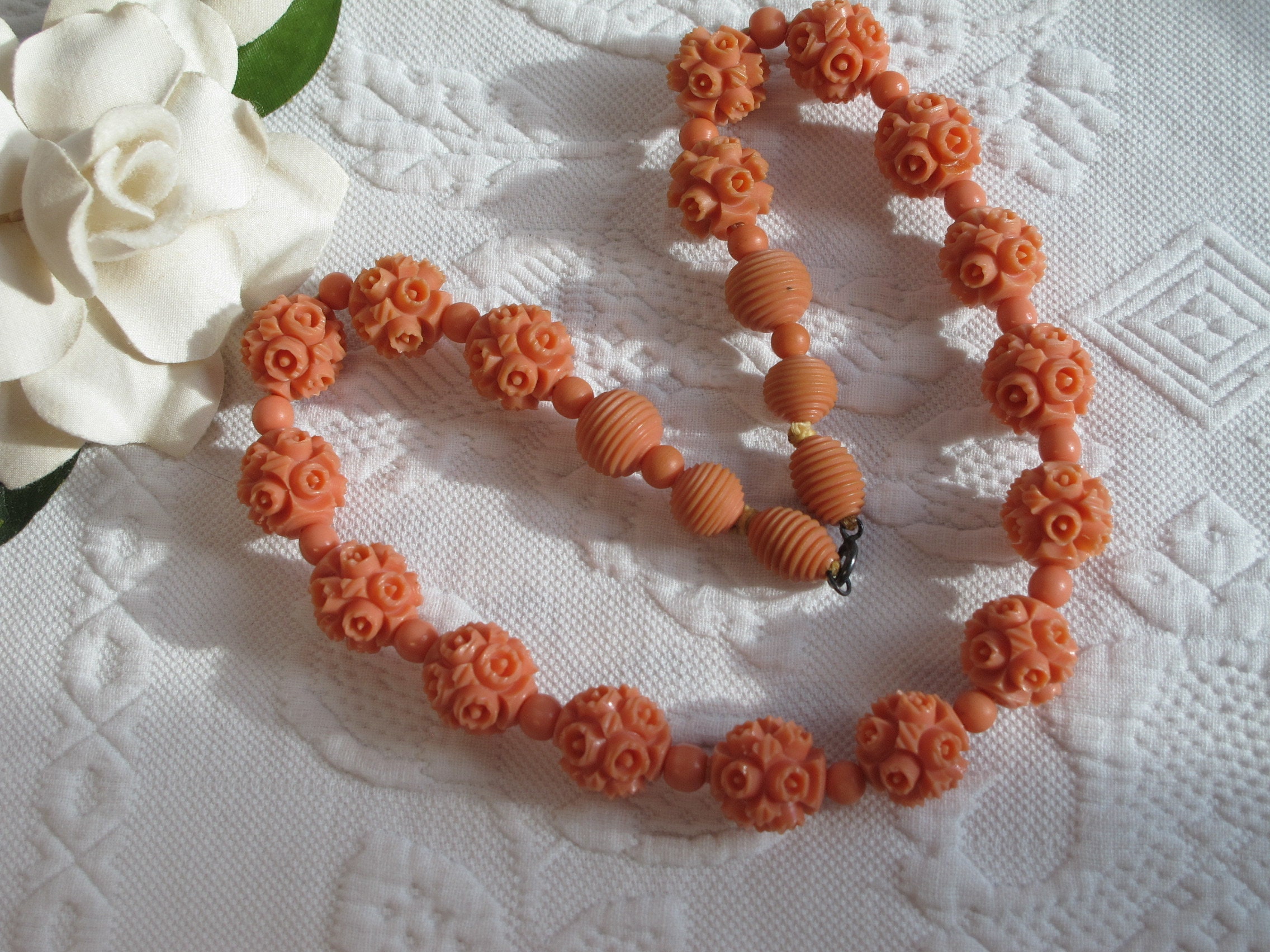 Imitation coral beads deals