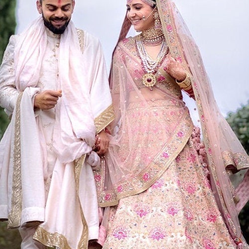 who designed anushka sharma wedding dress Inside Anushka Sharma's Wedding Wardrobe, Courtesy Designer Sabyasachi Hiraahh