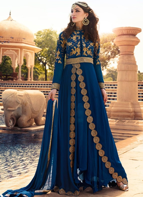 pant style anarkali suits