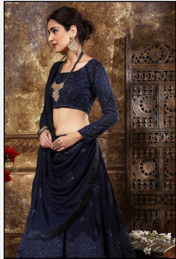 Color Lehenga Choli Indian 