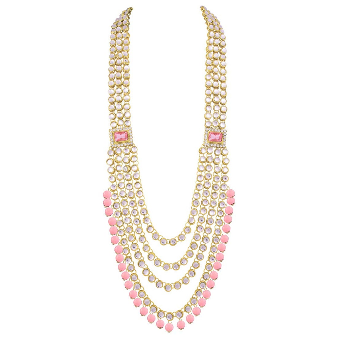 Indian Bridal Jewellery Set Baby Pink Bridal Jewelry Set Etsy