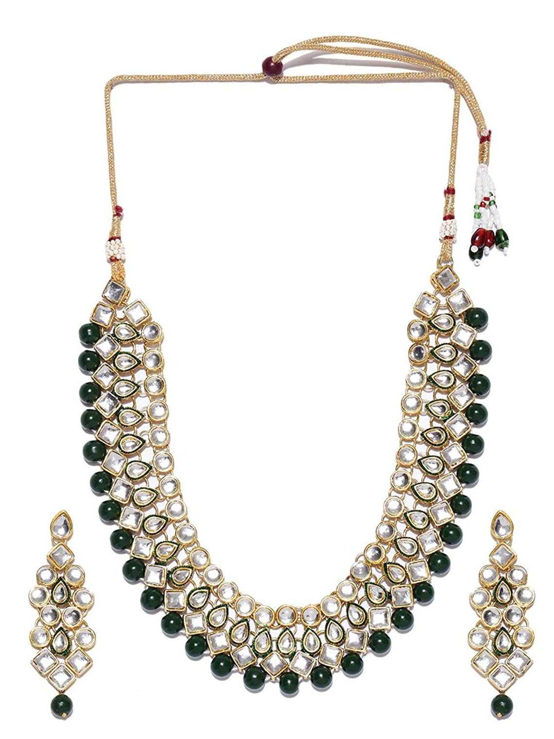 Latest Bollywood Green Kundan Jewllery Set for Women Indian Etsy