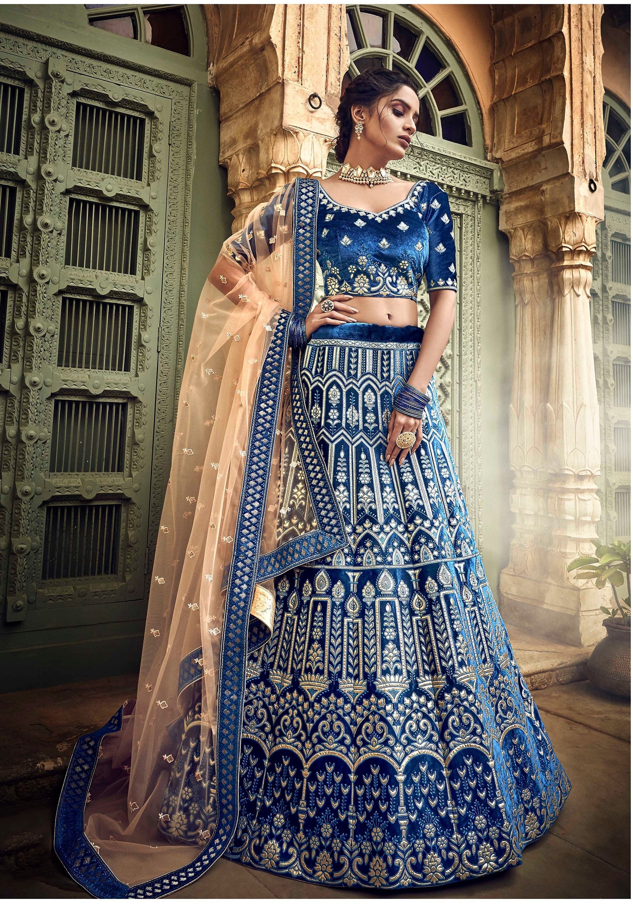 ghagra for reception