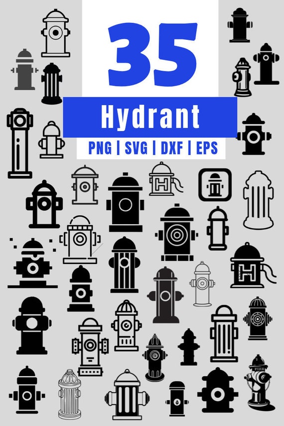 35 Hydrant Svg Bundle Hydrant Cricut Hydrant Silhouette Etsy