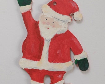 Santa Claus Christmas Ornament - Christmas Ornament - Santa Ornament - Santa Decor - Christmas decoration - Handpainted Santa