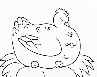 Farm Coloring Pages - Digital Coloring Pages - Farm Coloring Pages Downloads - Homeschool Coloring Page Downloads